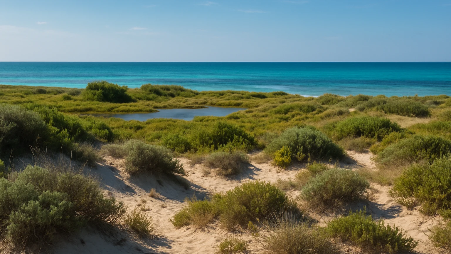 Porto Cesareo, Palude del Conte è una riserva di 898 ettari: comprende due siti di interesse comunitario